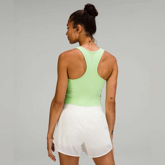 lululemon athletica Neon Green Ribbed Racerback Tank - Picture 2 of 9